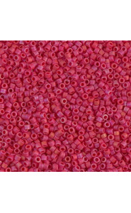 Miyuki delica beads 15/0 - Matted opaque red ab DBS-362
